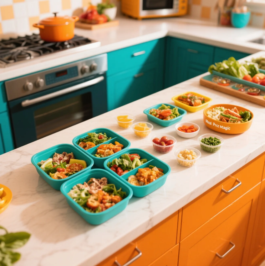 “Meal Prep Magic: How to Cook Once and Eat All Week – 10 Life-Changing Tips for Busy Women 🍱💼”